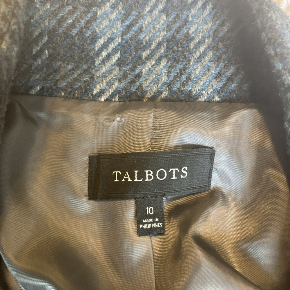 Talbots Wool polyester blend plaid jacket size 10 Womens - Picture 4 of 10